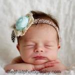 Mint Baby Flower Headband, Girl Flower Headbands,..