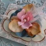 Pink, Antique Taupe And Blue Headband In Ultra..