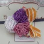 Baby Flower Headband - Rose Flower Trio- Four..