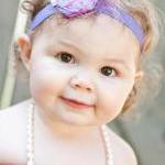 Baby Headbands, Lilac Flower Headband, Baby..