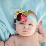 Baby Headband - Flower Headband - Headbands - Silk Rosette - The Ella : Customizable Colors and Flowers